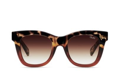 Quay After Hours Tort Brown Fade Oversize Womens Suare Cateye Sunglass Culture Front