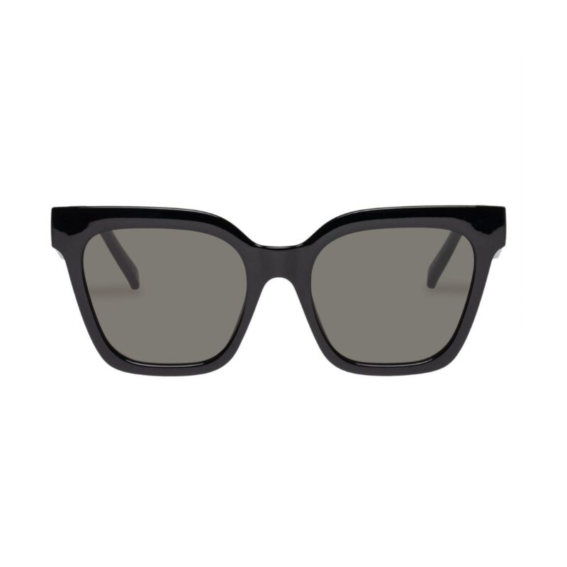 Le-Specs-Eyewear-Star-Glow-2352203-black-khaki-mono-cateye-oversized--festival-fashion-everyday-womens-mens-sunglass-culture-front
