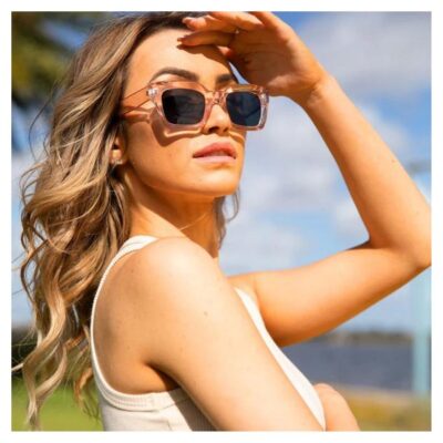 Reality Eyewear Onassis Champagne/Brown Lenses sunglass culture