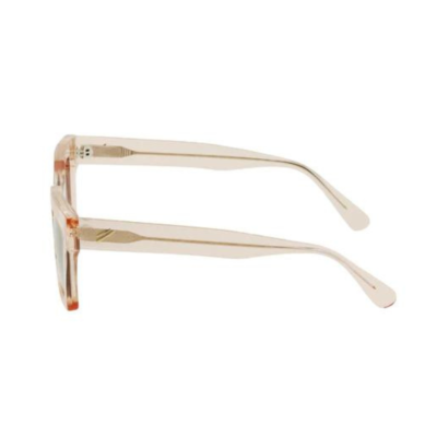 Bask Sol 89-9011 Crystal Red Polarised transparent rectangle everyday Sunglass Culture temple