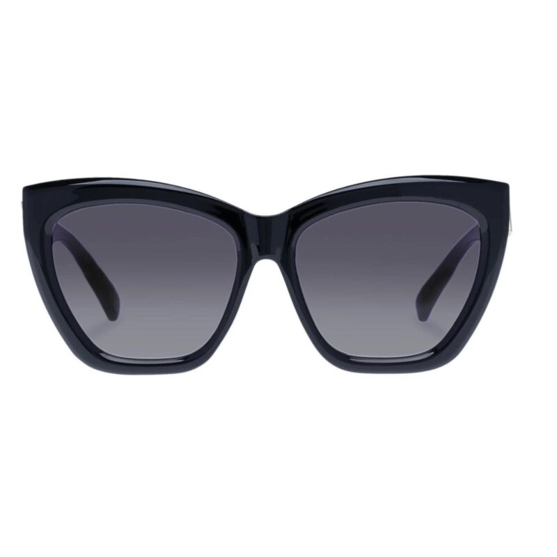 Le Specs VAMOS 2455312 Black cateye womens sunglass culture front