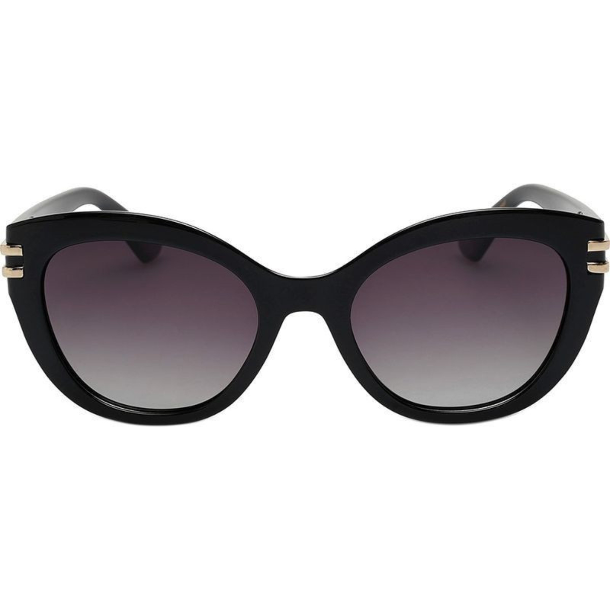 LOCELLO HALLIE 3918B Black gold accent cat eye premium collection sunglass culture front