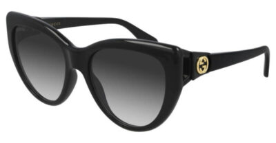 Gucci GG0877S 001 55 Black/Grey Gradient Cateye Sunglass Culture Side