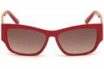 Guess GU7623 66F Shiny Red Brown Gradient cat eye square rectangle fashion women's sunglass culture