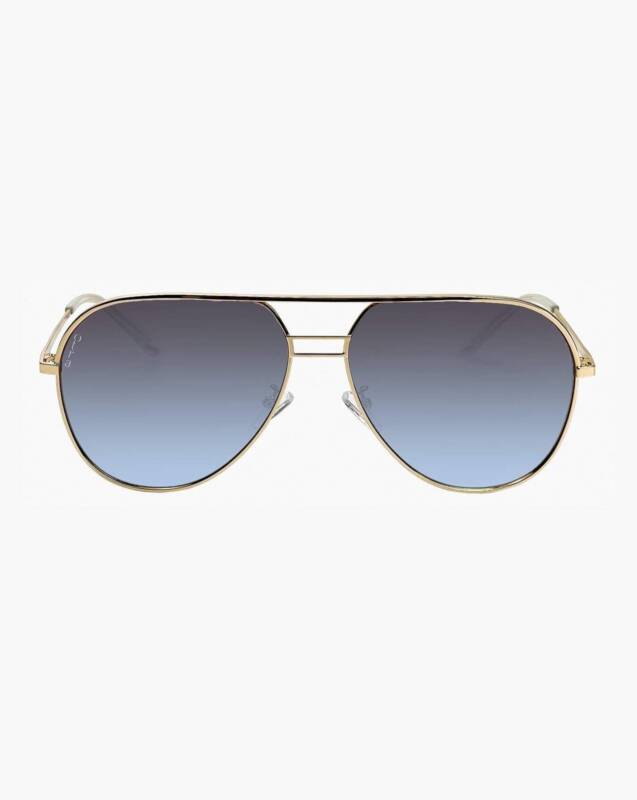 Otra Eyewear Transit Gold/Blue Gradient - Sunglass Culture
