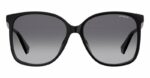 Polaroid Eyewear PLD6096 S 807 WJ black grey square cateye fashion womens sunglass culture front
