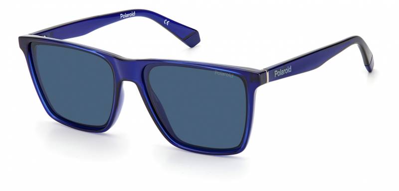 Polaroid eyewear PLD 6141s PJP c5 58 BLUE square wayfarer driving sportwear mens sunglass culture side
