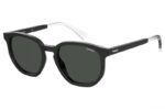 Polaroid PLD 2095S 807 M9 53 Black Grey Polarised Round driving everyday sunglass for men and women sunglass culture
