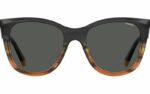 Polaroid PLD 4096SX XYO M9 52 Grey/Grey Polarised Square cat eye fashion sunglasses for  women sunglass culture front