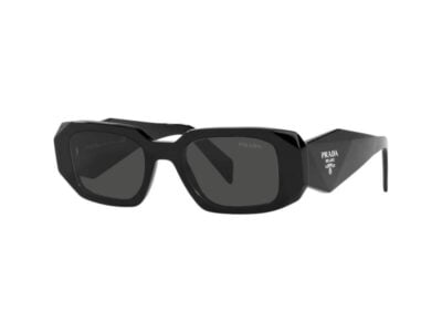 Prada PR17WSF 1AB5S0 51 Black/Grey Rectangle Sunglass Culture Side