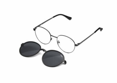 Quay_I_See_You_Clip_On_Black_Smoke_Polarised_round_sunglasses_metal_clear_lens_ sunglass culture