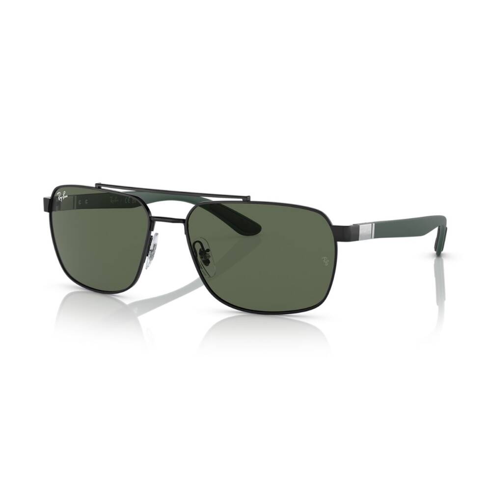 RayBan RB3701 002/71 59 Black/Green Sunglass Culture